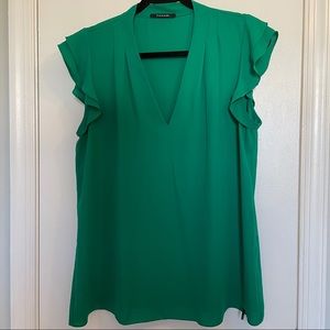 Tahari V-neck Blouse